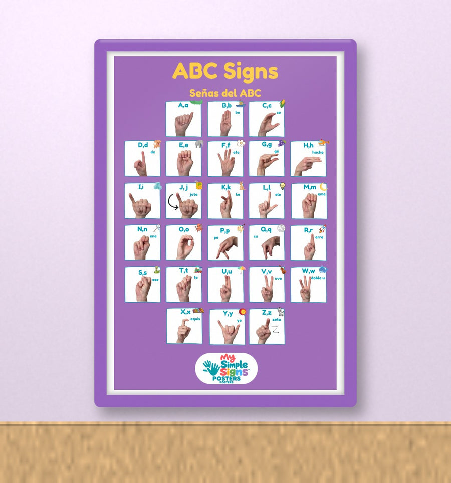 ABC Signs poster in a classroom