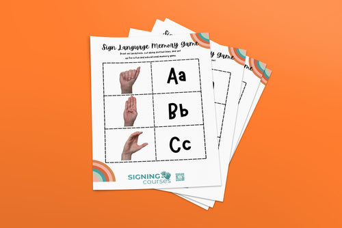 Digital Download ASL Alphabet Matching Game: Handshape Recognition