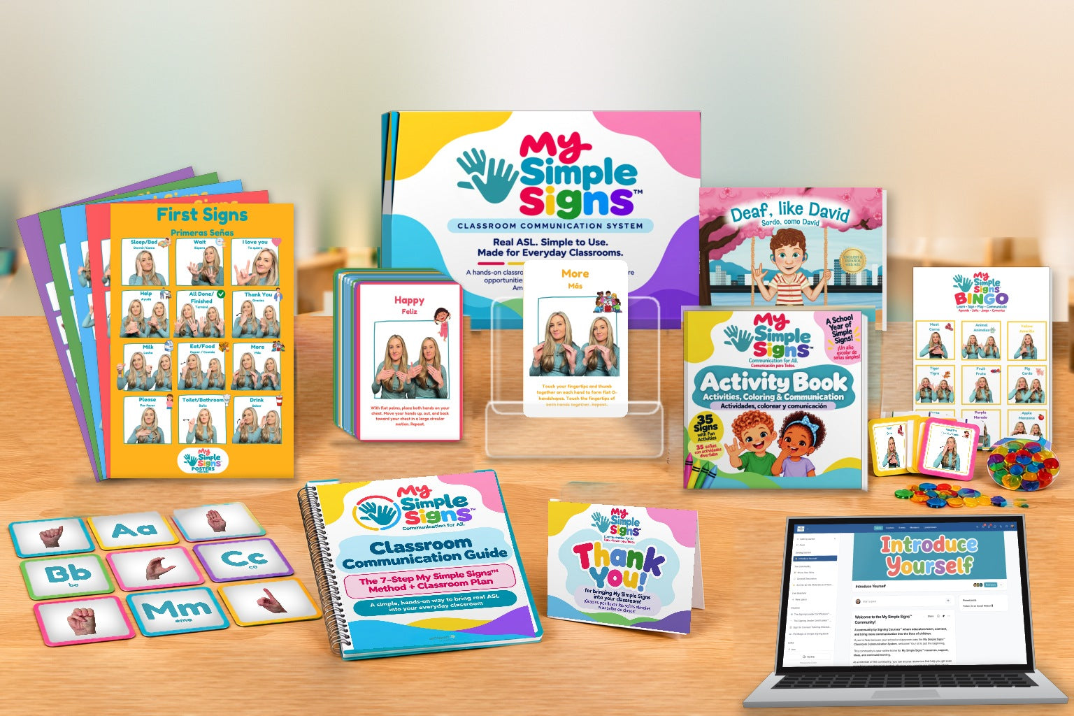 The complete My Simple Signs classroom kit