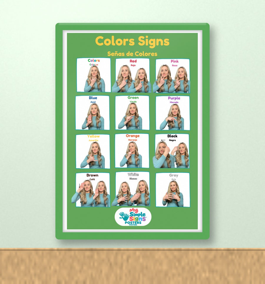 Colors Signs poster in a classroom